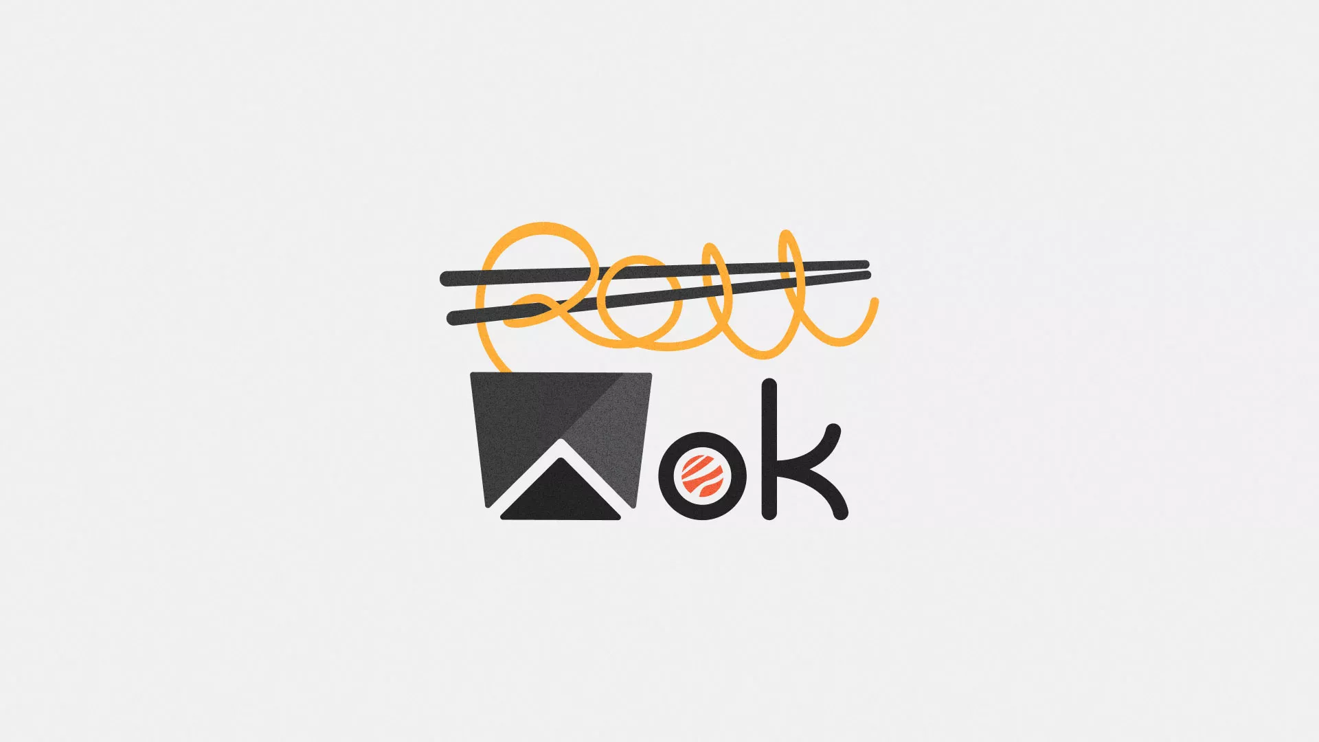 Разработка логотипа в Октябрьске для суши-бара «Roll Wok Club» Разработка логотипа в Октябрьске для суши-бара «Roll Wok Club»